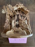 Houten Kerststal Handgesneden, Ophalen of Verzenden
