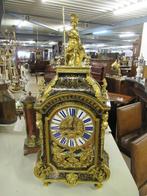 Oer 10079 ANTIEKE zwarte boulle Religieuse klok groot beeld, Antiek en Kunst, Antiek | Klokken, Ophalen