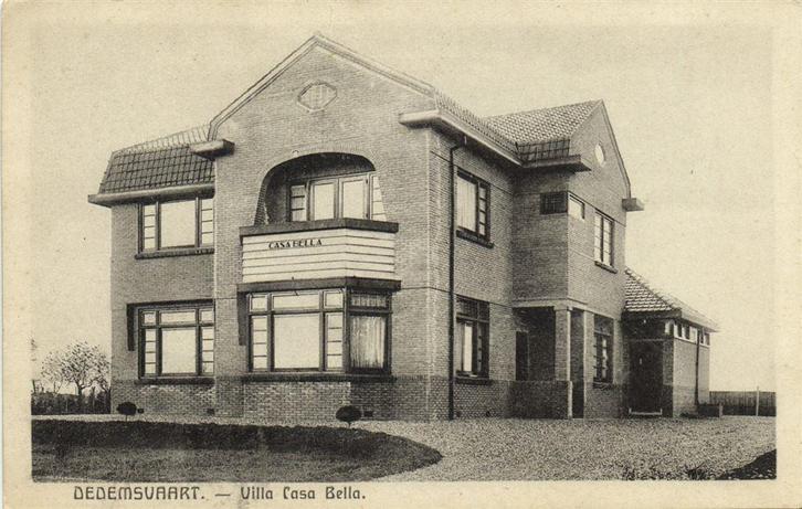 Dedemsvaart. - Villa Casa Bella. - B-keus - ongelopen, Verzamelen, Ansichtkaarten | Nederland, Ongelopen, Noord-Brabant, Voor 1920