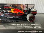 ✅ Max Verstappen 1:43 editie 83 Winner Saudi Arabian GP 2022, Ophalen of Verzenden, Nieuw, Formule 1