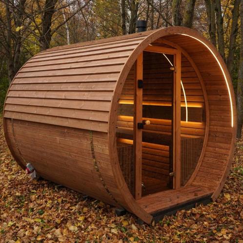 Barrel Sauna | Personaliseer naar uw smaak!, Sport en Fitness, Sauna, Nieuw, Complete sauna, Ophalen of Verzenden