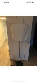 Stijlvolle staande lamp met stoffen kap, Huis en Inrichting, Ophalen of Verzenden, Gebruikt, Stof, 150 tot 200 cm