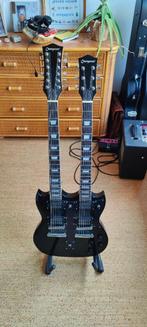 Cherrystone double neck guitar (Black), Muziek en Instrumenten, Snaarinstrumenten | Gitaren | Elektrisch, Ophalen, Zo goed als nieuw
