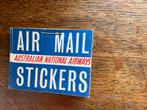Compleet oud boekje met Air mail stickers, Boek of Tijdschrift, Gebruikt, Ophalen of Verzenden