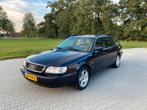 Audi A6 C4 2.8 Avant youngtimer full options, Auto's, Voorwielaandrijving, Zwart, Blauw, Leder