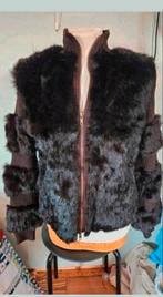 Bruin bont jas, Ophalen of Verzenden, Zo goed als nieuw, Maat 38/40 (M), Bruin