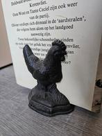 2 gietijzeren boekensteunen haan en hen, Ophalen of Verzenden
