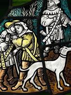 Antiek Glas in Lood, Ophalen of Verzenden