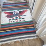 Groot handgemaakt kleed Mexico regenboog strepen vogel 2907, Gebruikt, -, -, 200 cm of meer