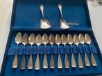 Zilveren art deco  bestekset J A A Gerritsen Amsterdam Zeist, Antiek en Kunst, Antiek | Bestek, Verzenden