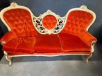 Gave rode bank / sofa barokstijl, Huis en Inrichting, Ophalen