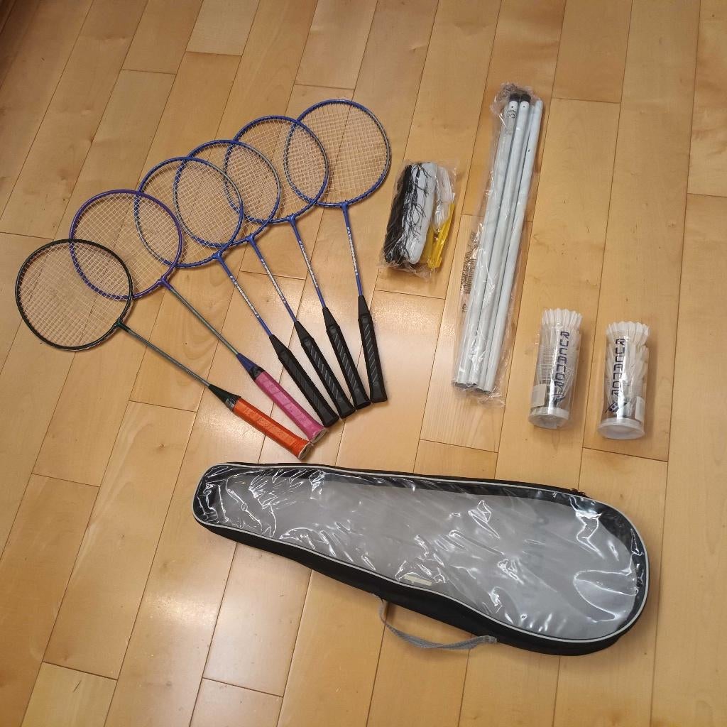 Badmintonset, Sport en Fitness, Badminton, Ophalen, Zo goed als nieuw, Racket(s)