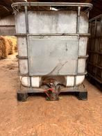 Twee stuks ibc, Kunststof, Gebruikt, Met kraantje, 150 liter of meer