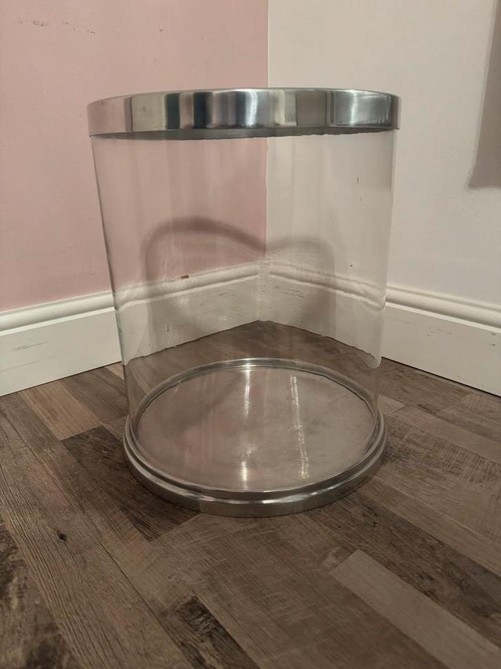 Zilveren Glazen Stulp, Antiek en Kunst, Antiek | Woonaccessoires, Ophalen of Verzenden