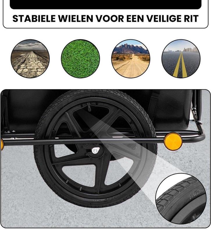 Fietskar Outbee, Fietsen en Brommers, Fietsaccessoires | Aanhangers en Karren, Zo goed als nieuw, Bagagekar, 80 kg of meer, Ophalen