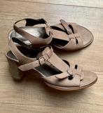 Espace, ZGAN taupe grijs leren sandalen mt 40., Zo goed als nieuw, Espace, Grijs, Sandalen of Muiltjes