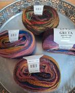 4 bollen Greta lang yarns, Verzenden, Nieuw, Breien of Haken, Wol of Garen