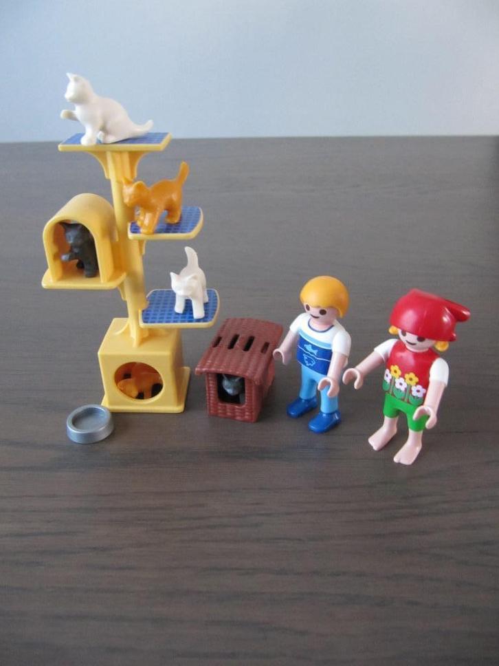 Playmobil - 4347 - krabpaal met poezen, Kinderen en Baby's, Speelgoed | Playmobil, Zo goed als nieuw, Complete set, Ophalen of Verzenden