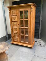 Leuke vintage massief grenen houten meidenkast 98x50x155 cm, Ophalen, Gebruikt, 50 tot 100 cm, Landelijke stijl