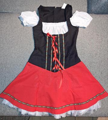 Dirndl rood-zwart - maat S beschikbaar voor biedingen