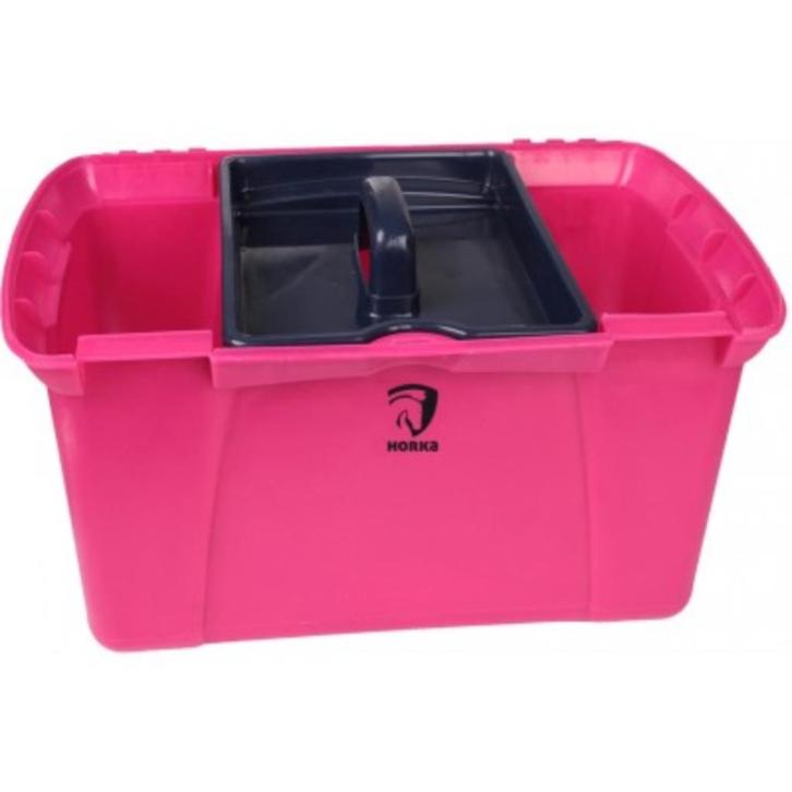 Roze Horka grote poetsbox, Dieren en Toebehoren, Paarden en Pony's | Verzorgingsproducten, Nieuw, Ophalen of Verzenden
