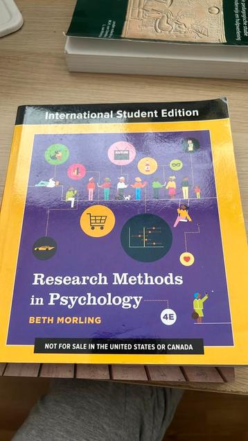 Research methods in Psychology beschikbaar voor biedingen