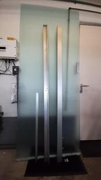 Gratis glazen (plaat) schuifdeur, Doe-het-zelf en Verbouw, Deuren en Horren, Ophalen, Gebruikt, 80 tot 100 cm, 215 cm of meer