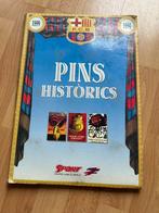 Pins historics fc Barcelona met cruyff met alle affiches, Ophalen, Gebruikt, Sport, Speldje of Pin