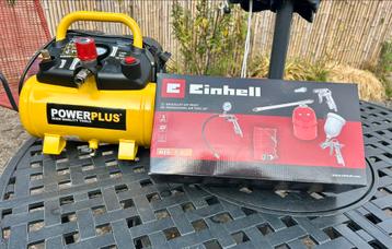 Nieuw Powerplus POWX1721 Compressor  1100 w - met toebehoren beschikbaar voor biedingen