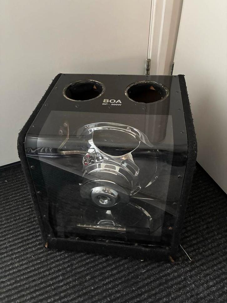 Krachtige BOA Subwoofer 500W met LED - Auto/Thuis, Audio, Tv en Foto, Luidsprekers, Gebruikt, Subwoofer, 120 watt of meer, Overige merken