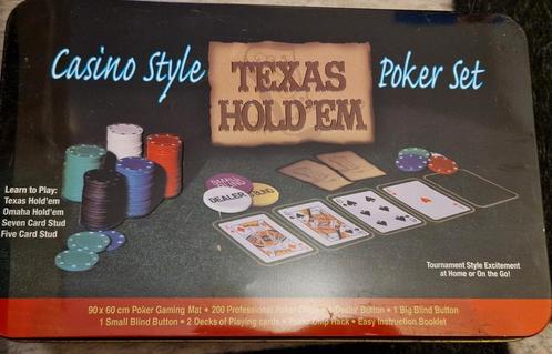 poker set, Hobby en Vrije tijd, Gezelschapsspellen | Kaartspellen, Zo goed als nieuw, Ophalen of Verzenden