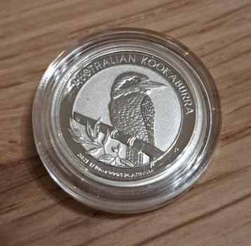 The Perth Mint 1/10oz Platinum Kookaburra 2021 munt $15 beschikbaar voor biedingen