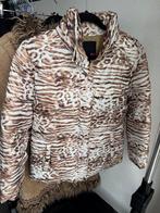 Vintage Y2K gewatteerde puffer jack met dierenprint, Vintage, Ophalen of Verzenden, Zo goed als nieuw, Vintage