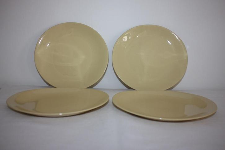 Johnson Bros / Brothers Golden Cloud 4 ronde bordjes, Antiek en Kunst, Antiek | Servies los, Ophalen of Verzenden