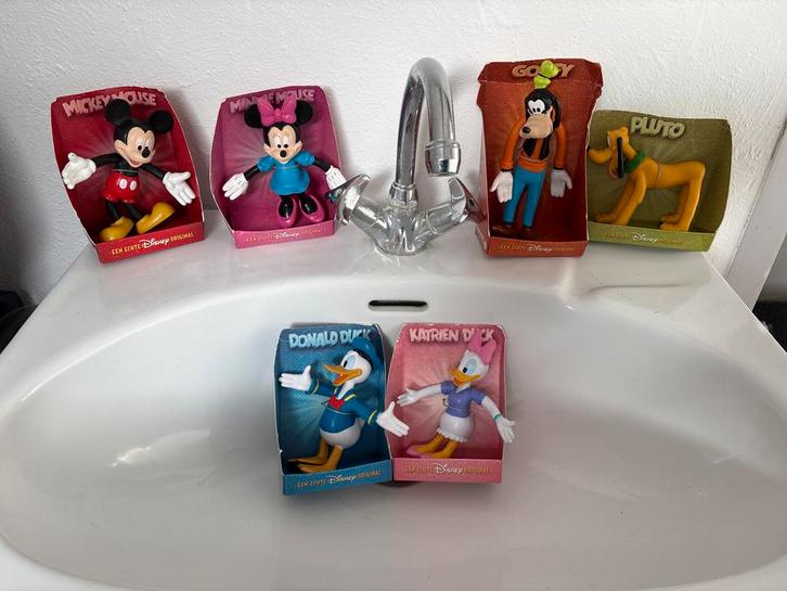 Disney Figuren Set - Mickey, Minnie, Donald, Goofy, Pluto, Kinderen en Baby's, Speelgoed | Poppen, Zo goed als nieuw, Overige typen