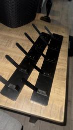 Kapstok Zwart / Wall Coat Rack Black, Ophalen of Verzenden, Metaal, Wandkapstok, Minder dan 100 cm