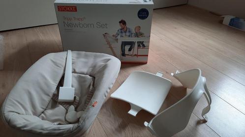 Trip Trap New Born set + stoeltje en speelgoed ophangbeugel, Kinderen en Baby's, Kinderstoelen, Gebruikt, Hangstoel, Aanschuifbaar