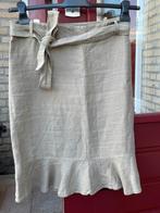 Marco Polo linnen rok, mt 40, Maat 38/40 (M), Beige, Ophalen of Verzenden, Zo goed als nieuw