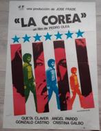 La Corea Filmposter - Origineel Spaans Affiche, Rechthoekig Staand, Ophalen of Verzenden, Zo goed als nieuw, A1 t/m A3