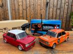 Te koop: 2x Origineel Tamiya M-02 chassis met NSU TT kappen, Elektro, Ophalen of Verzenden, Zo goed als nieuw, Schaal 1:10