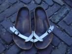 GRATIS VERZENDEN WITTE LAK PIAZZA BIRKENSTOCKS MT 39, Kleding | Dames, Slippers, Verzenden, Wit, Zo goed als nieuw
