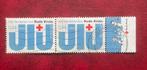 Strip gestempeld postzegels het Nederlandse Rode kruis, Ophalen of Verzenden, Na 1940, Gestempeld