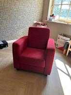 Rode fauteuil, Huis en Inrichting, Fauteuils, Ophalen, Gebruikt, Minder dan 75 cm, 75 tot 100 cm