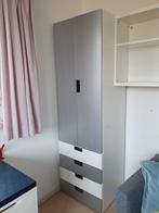 Ikea Stuva kast in Zilver/wit met ladeblok en wandkast, Ophalen, Gebruikt, 50 tot 70 cm, 105 cm of meer