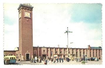 974612 Nijmegen Gld 1959 Station Wederopbouw Gelopen met beschikbaar voor biedingen
