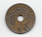 1 cent Nederlands Indië 1945 P KM# 317, Postzegels en Munten, Munten | Azië, Zuidoost-Azië, Losse munt, Verzenden