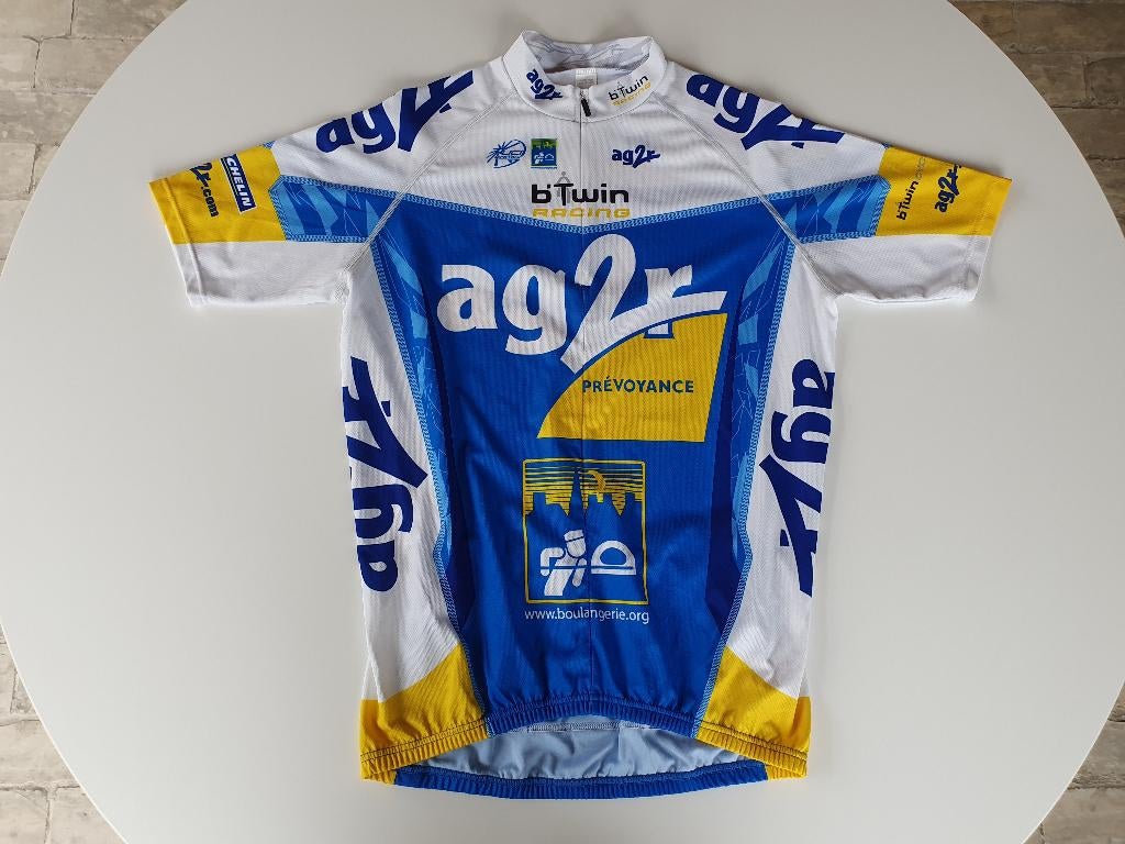 Wielershirt AG2R Btwing Racing (Decathlon, XXL), Ophalen of Verzenden, Gebruikt, Kleding