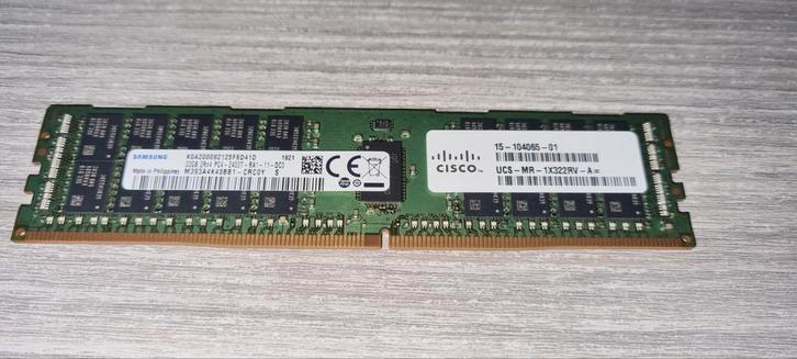Samsung 32GB DDR4 ECC Server Geheugen - M393A4K40CB1-CRC, Computers en Software, RAM geheugen, Gebruikt, Server, 32 GB, DDR4, Ophalen of Verzenden
