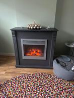 Elektrische sfeerhaard met schouw, Huis en Inrichting, Ophalen, Gebruikt, Vrijstaande haard, Elektrische haard