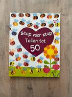 Stap voor stap tellen tot 50 - Leerzaam kinderboek, Ophalen of Verzenden, Zo goed als nieuw, Uitklap-, Voel- of Ontdekboek, 2 tot 3 jaar